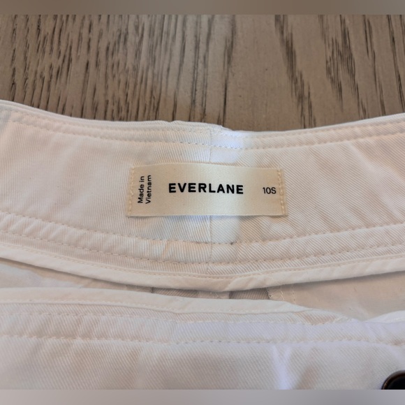 Everlane The Draper White Pleated Pant In Buttersmooth Size 10S - Picture 8 of 16